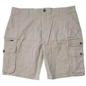 IRON Clothing Co Men's Stretch Twill Multi Pocket Cargo Short - Dune
